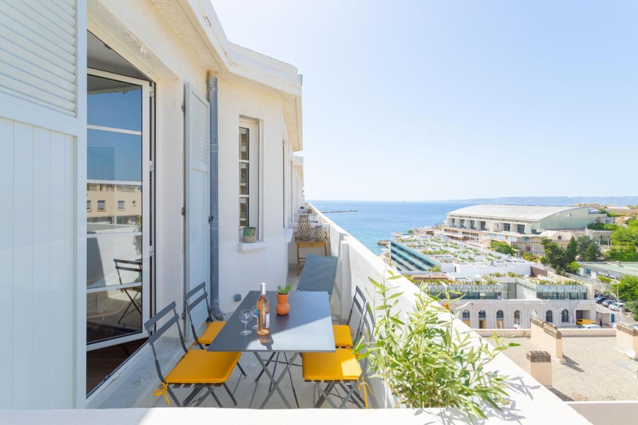 Maisonmars - Catalans Sur Mer - Appartement 1 Chambre - 4 Pers - Terrasse Vue Mer Clim Марсель Экстерьер фото